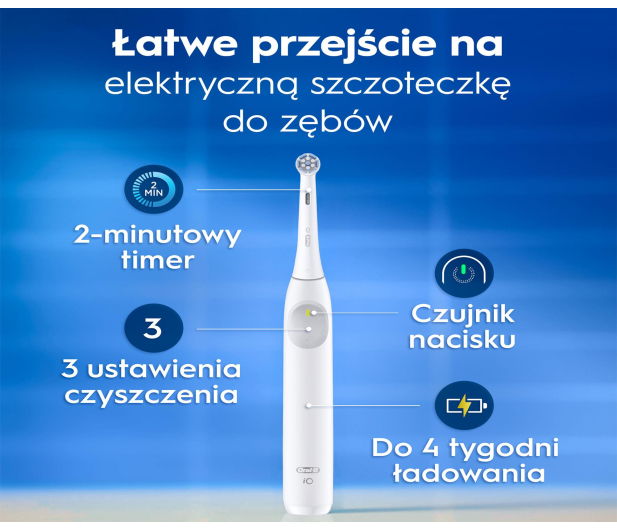 Oral-B Szczoteczka magnetyczna iO2 (biała, z etui) - 1519321 - zdjęcie 5